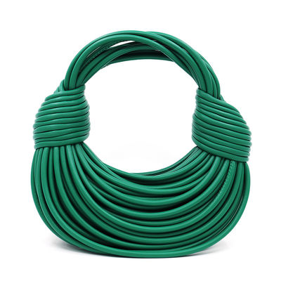 Saco de moda feminino com um único punho e couro sintético de microfibra
