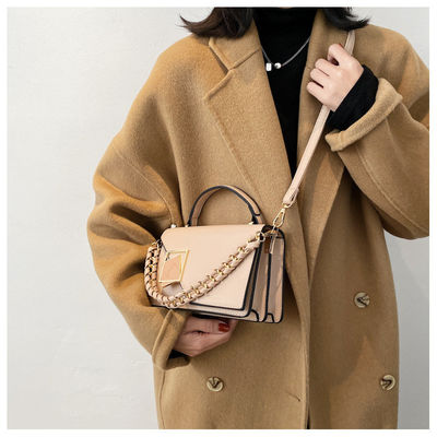 Mulheres Bolsas Casual PU Couro poliéster bordado Design de um ombro Saco Crossbody