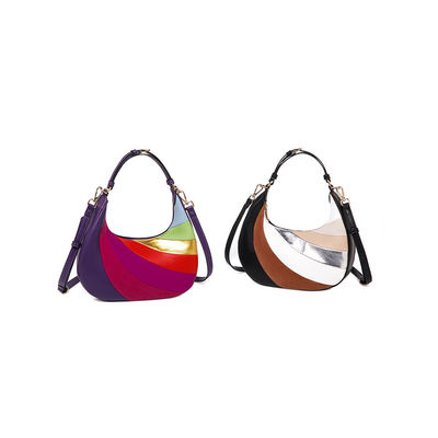 Tendências de moda de tira longa Últimas elegantes bolsas de ombros de senhoras com decoração de fechadura