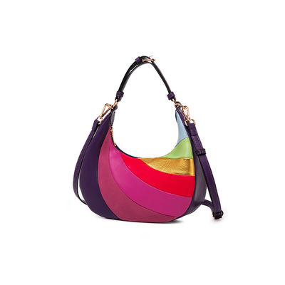 Tendências de moda de tira longa Últimas elegantes bolsas de ombros de senhoras com decoração de fechadura