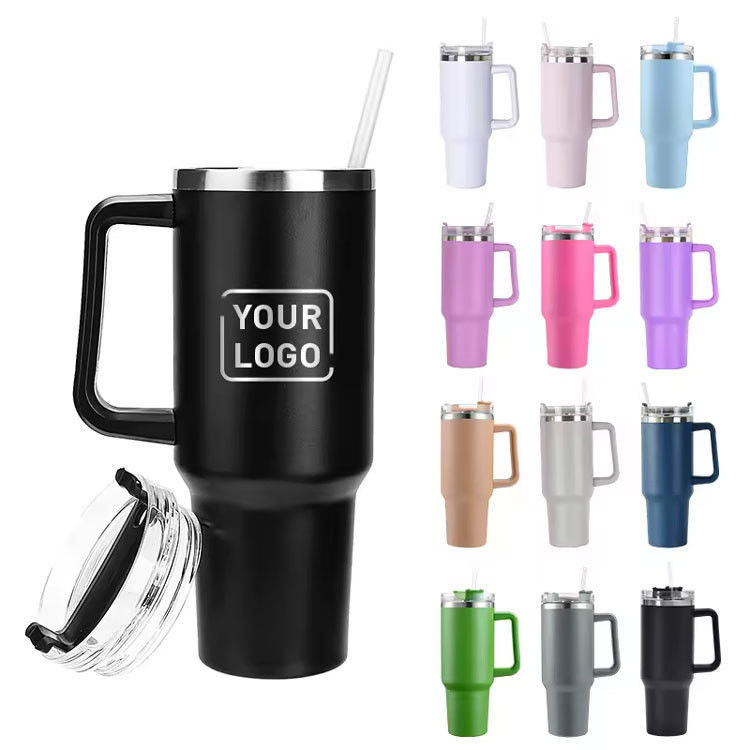 Presentes de Negócios 40oz Custom Stanley de aço inoxidável Mug de viagem Tumbler com alça em qualquer cor