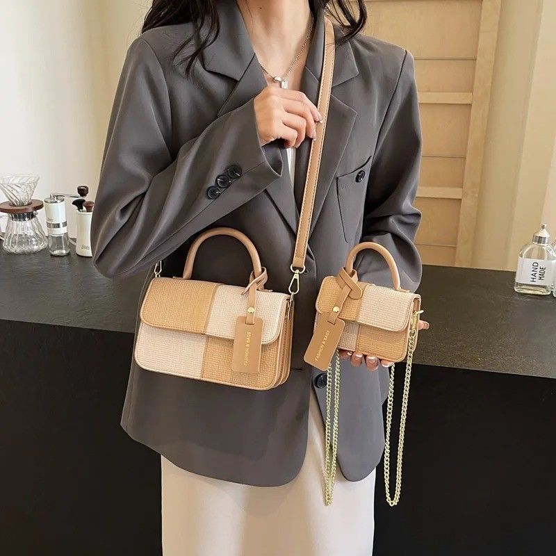 Bolsas de praia de moda para mulheres Bolsa de plástico de grande capacidade com fecho e duas correias