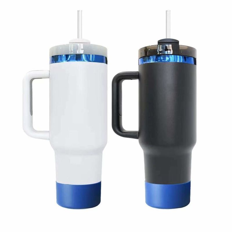 40oz de embalagens de viagem de presente branco preto macarrão arco-íris pó de ouro revestido para laser gravura RTS H2.0