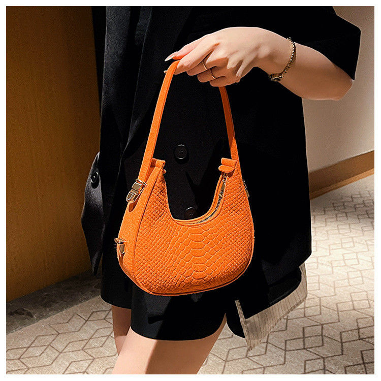 Material principal Felt 2023 Alligator-Pattern PU Leather Crossbody Hobo Bag para Mulheres