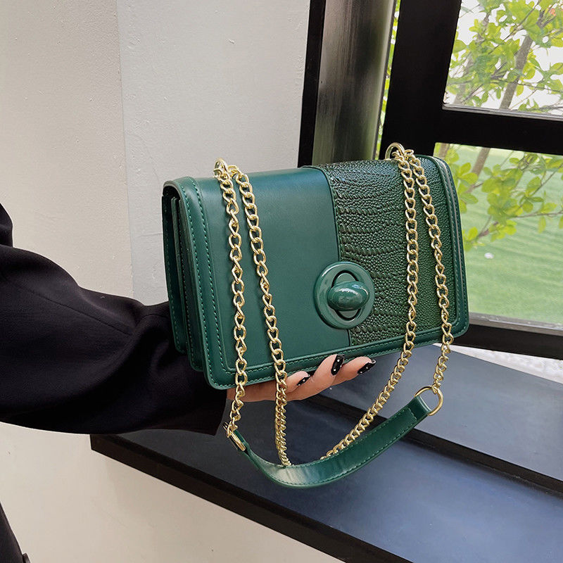0.65kg PU leve poliéster Mano Bolsas de cadeia Bolsas de design para olhar de moda