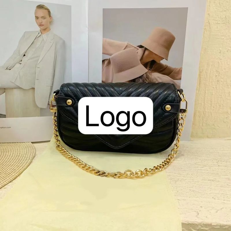 Bolsas Retro Femininas 2023 Bolsas de cor sólida com corpo cruzado de cadeia em cor de imagem